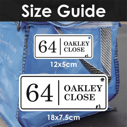 Traditional Recycling Bag Tags | Council Bin Tag - Capital Letter Signs