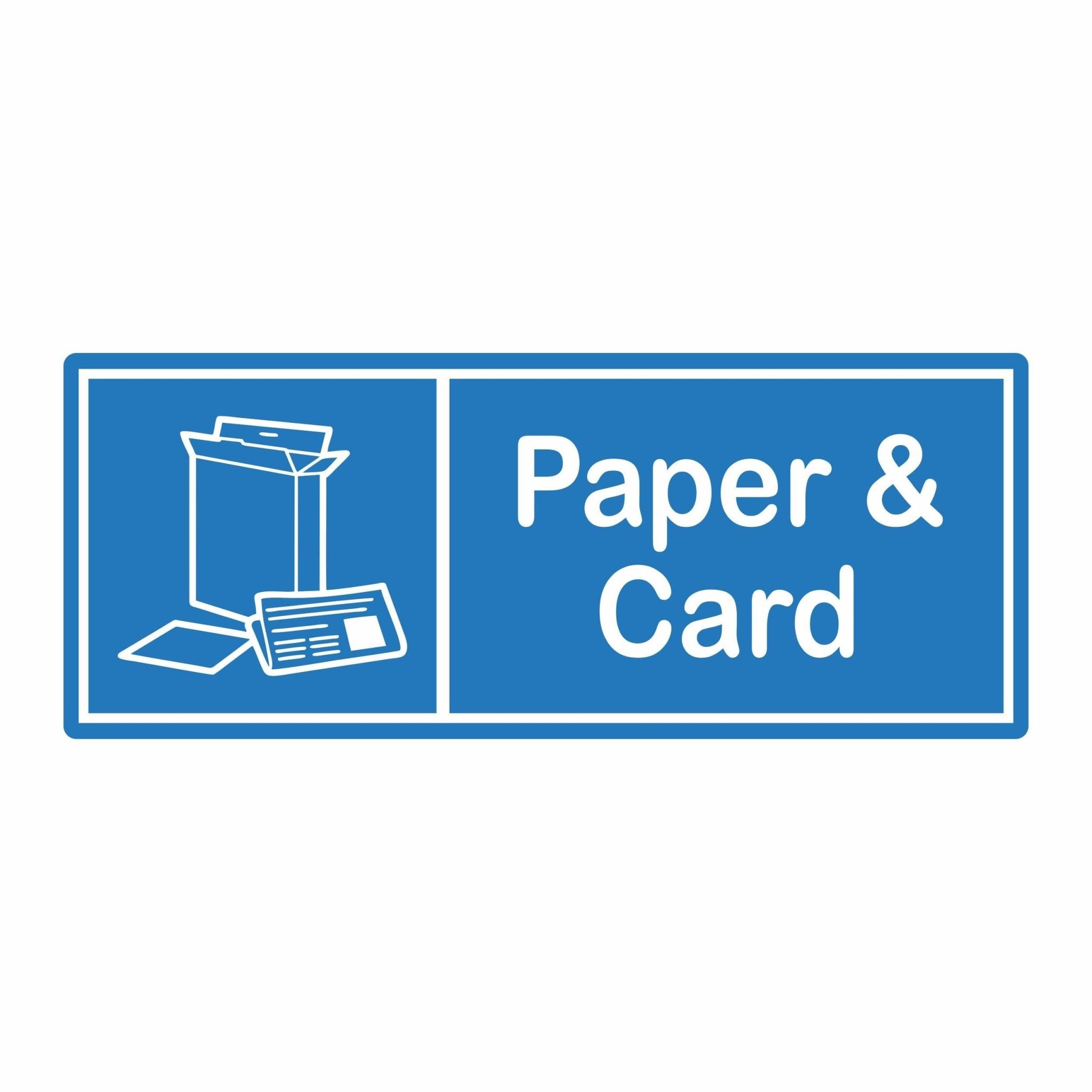 x6 Recycling Bin Labels | Waterproof Recycling Bin Stickers - Capital Letter Signs