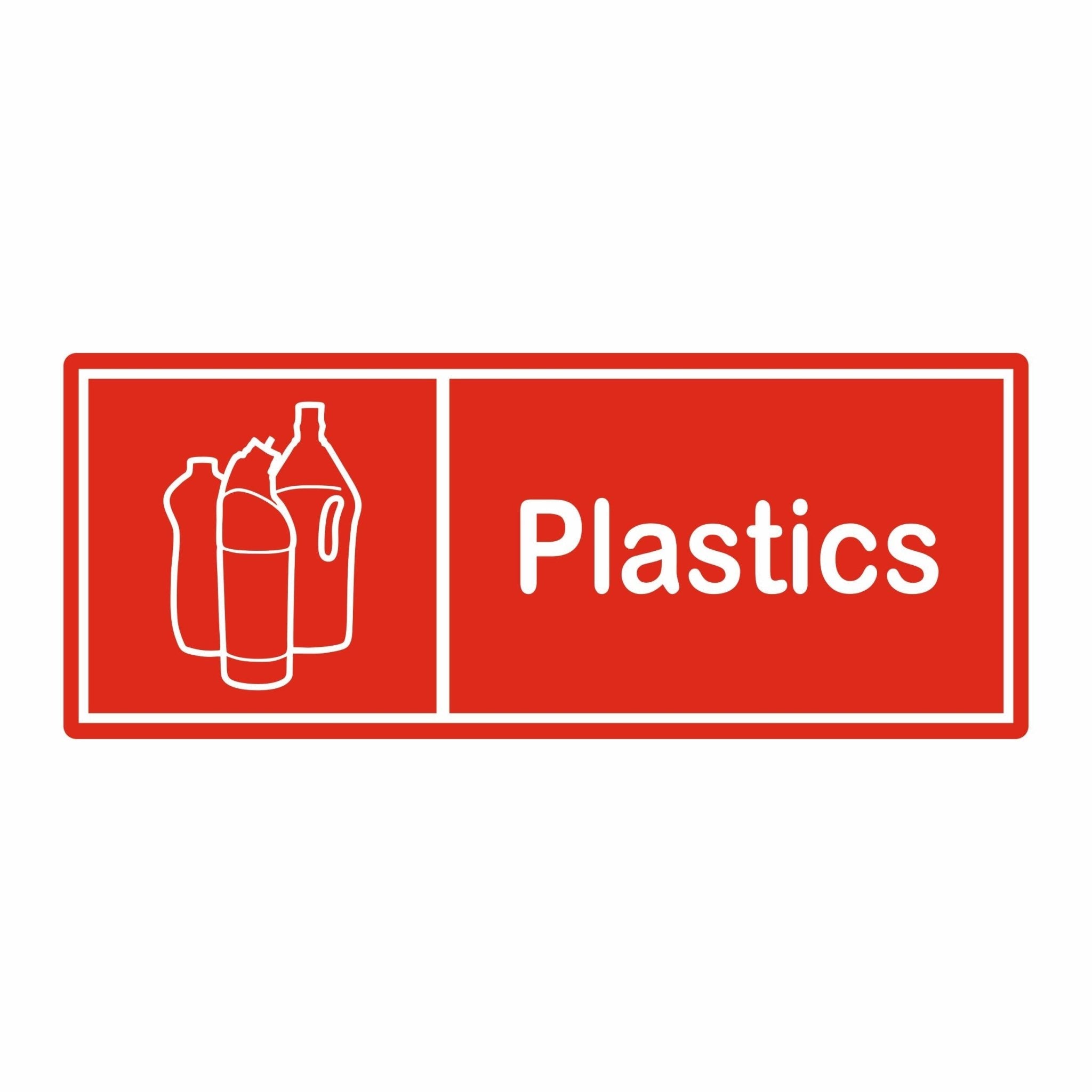 x6 Recycling Bin Labels | Waterproof Recycling Bin Stickers - Capital Letter Signs