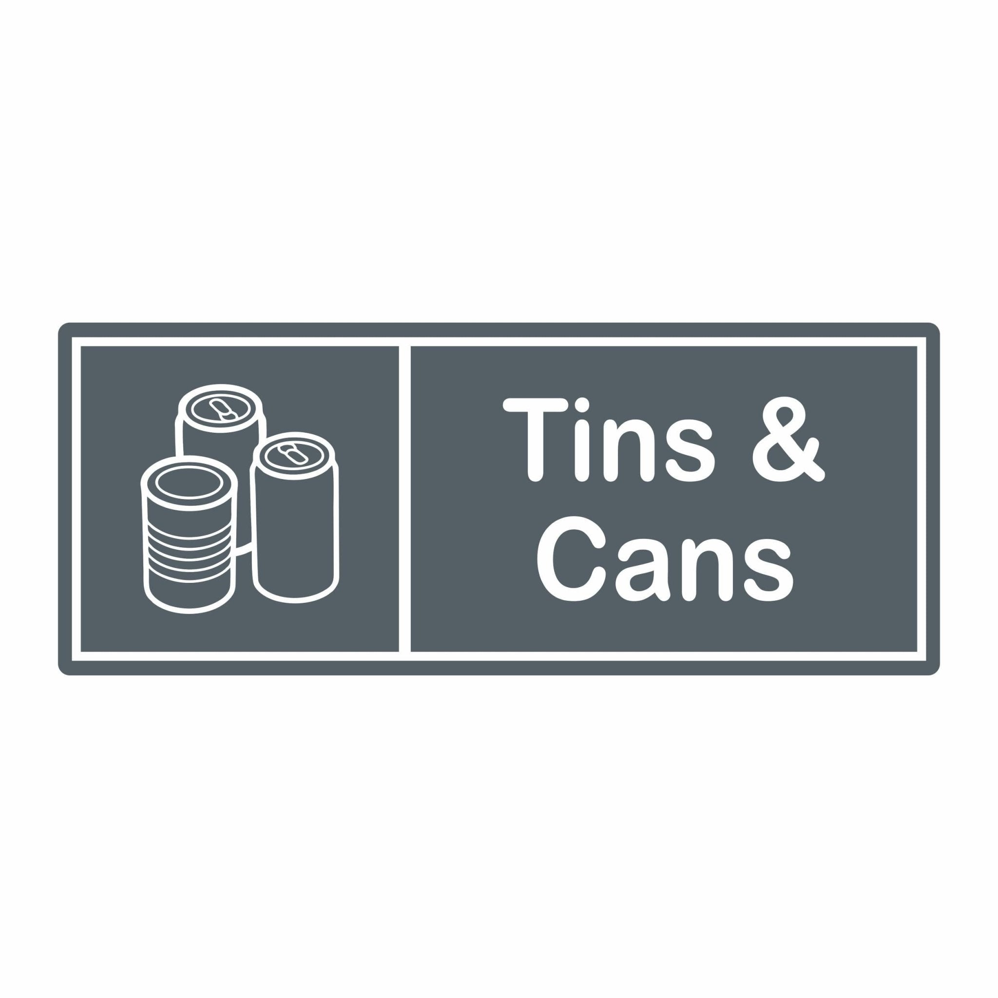 x6 Recycling Bin Labels | Waterproof Recycling Bin Stickers - Capital Letter Signs
